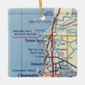 Tarpon Springs FL  kaart Keramisch Ornament (Voorkant)