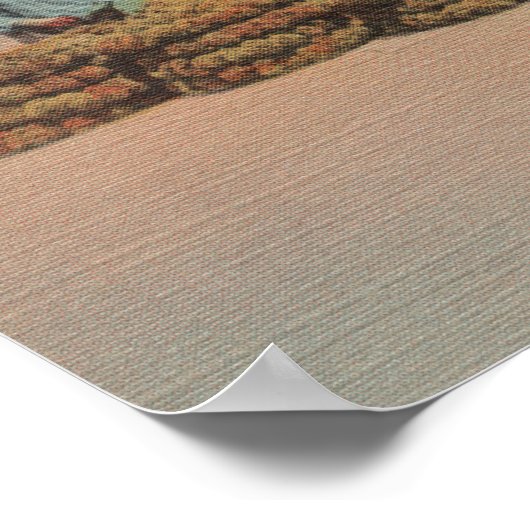 Tarpon Springs, FL - Scene of Sponge Exchange Poster (Hoek)