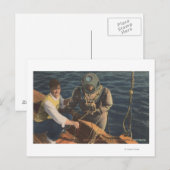 Tarpon Springs, FL - Uitzicht van duikboe Briefkaart (Voorkant / Achterkant)