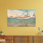 Tarpon Springs, FL - Uitzicht van Zee van Boat en Canvas Afdruk (Insitu (Woonkamer))