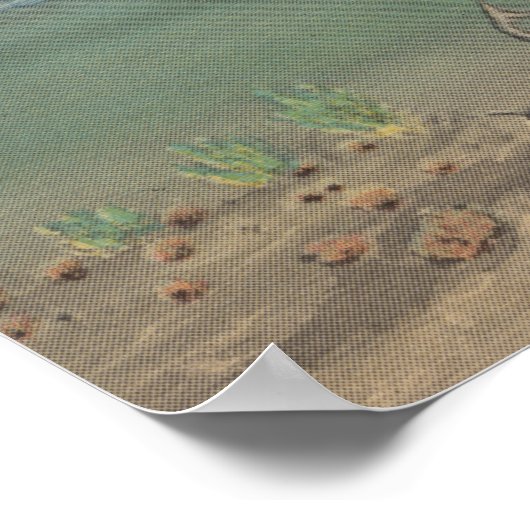 Tarpon Springs, FL - Uitzicht van Zee van Boat en  Poster (Hoek)