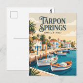Tarpon Springs Florida Briefkaart (Voorkant / Achterkant)