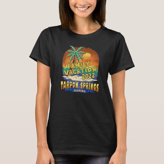 Tarpon Springs Florida Familie Vakantie 2022 Stran T-shirt (Voorkant)