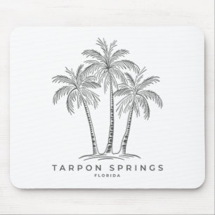 Tarpon Springs Florida Fl strandvakantie palmboom Muismat