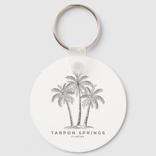 Tarpon Springs Florida Fl Strandvakantie Palmboom Sleutelhanger