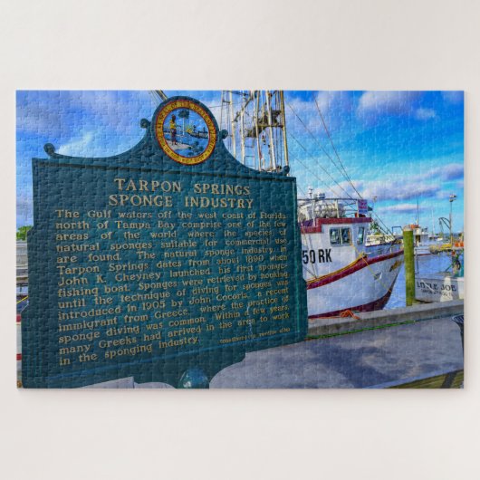 Tarpon Springs Florida Legpuzzel (Horizontaal)