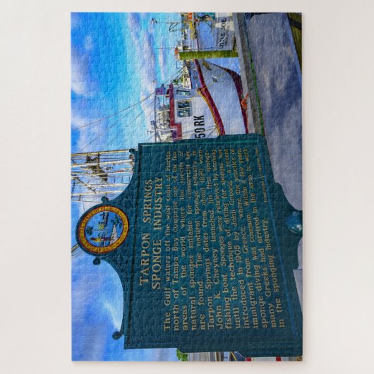 Tarpon Springs Florida Legpuzzel (Verticaal)