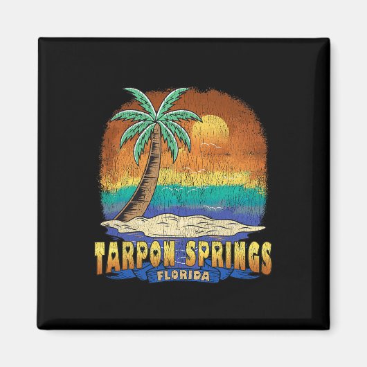 Tarpon Springs Florida  verstoord Souvenir Magneet (Voorkant)