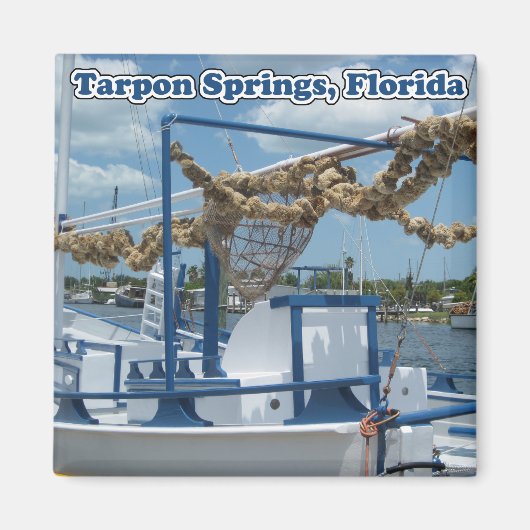 Tarpon Springs Sponge Bootmagneet Magneet (Voorkant)