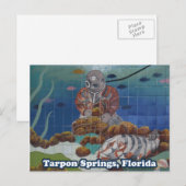 Tarpon Springs Sponge Diver Mural Briefkaart (Voorkant / Achterkant)