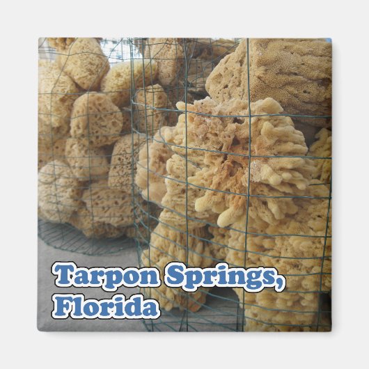 Tarpon Springs Sponzen Magneet (Voorkant)