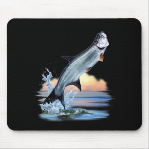 Tarpon Vis Zoet Water Wildleven Jagen Vissen A Muismat