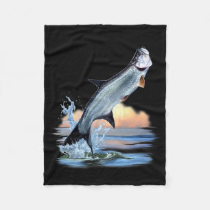 Tarpon Vis Zoetwater Wilde Jacht Vissen A Fleece Deken