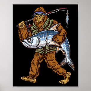 Tarpon vissen Bigfoot vissers Poster
