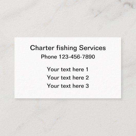 Tarpon Vissen Theme Visitekaartje (Achterkant)