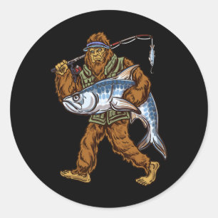 Tarpon Vist Bigfoot vissers Ronde Sticker