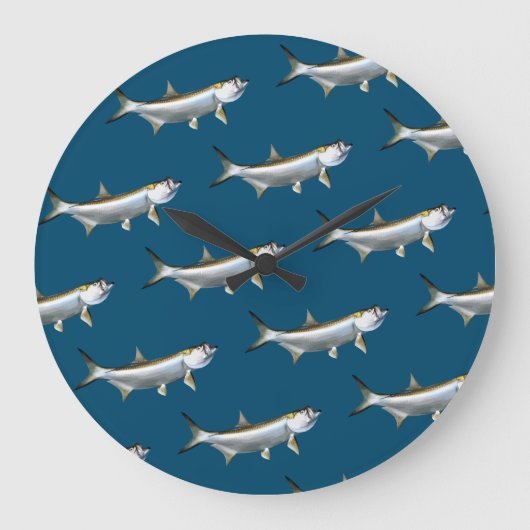 Tarpon Vist Theme Man Cave Grote Klok (Voorkant)