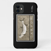 Tarpon zwart-wit iPhone 5 Hoesje (Achterkant)