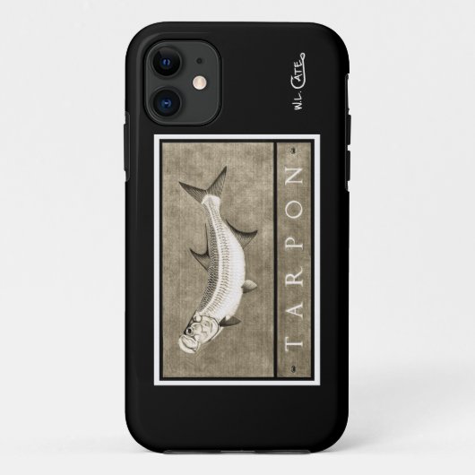 Tarpon zwart-wit iPhone 5 Hoesje (Achterkant)