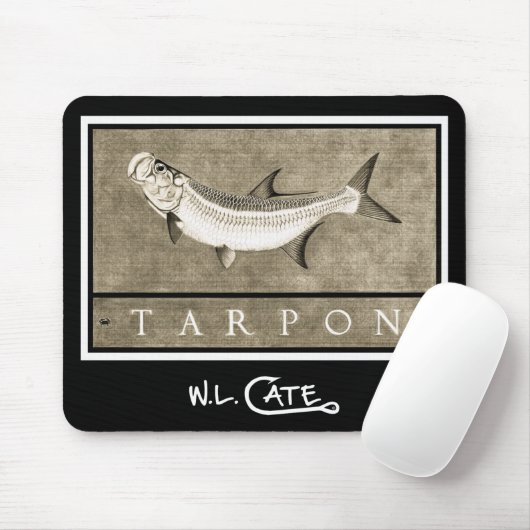 Tarpon  zwarte en witte Muismatten (Met muis)