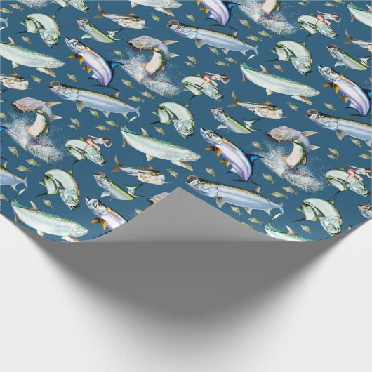 Tarpons overal cadeaupapier (Hoek)