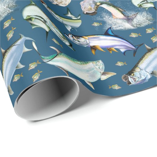Tarpons overal cadeaupapier (Rol Hoek)