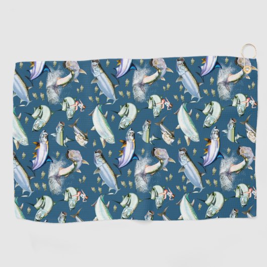 Tarpons overal golfhanddoek (Horizontaal)