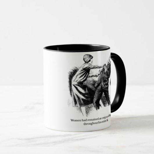 Tarquin en vrouwen mok (Voorkant rechts)