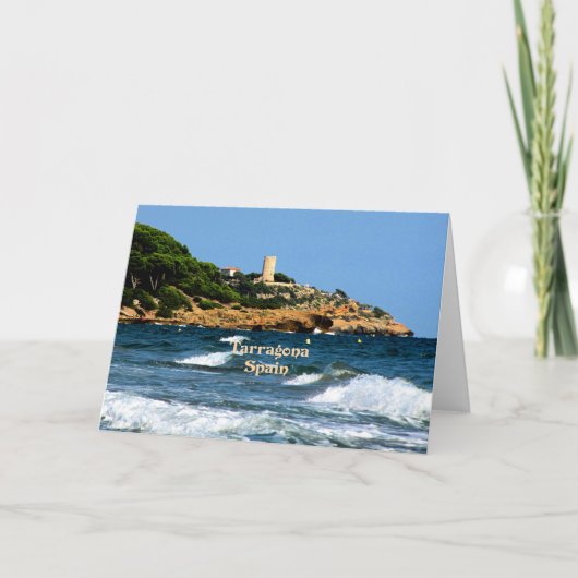 Tarragona, schilderachtig Spanje Kaart (Voorkant)