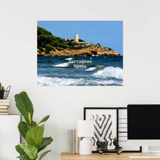 Tarragona, schilderachtig Spanje Poster (Thuiskantoor)