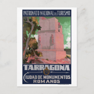 Tarragona Spanje Oude Reisposter Gerestaureerd Briefkaart