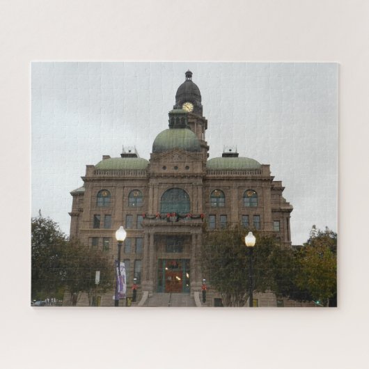 Tarrant County Courthouse Zuidwestzijde N Houston Legpuzzel (Horizontaal)
