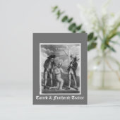 Tarred & Feathered Verrader Briefkaart (Staand voorkant)