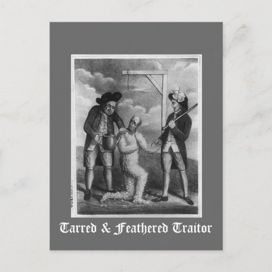 Tarred & Feathered Verrader Briefkaart (Voorkant)