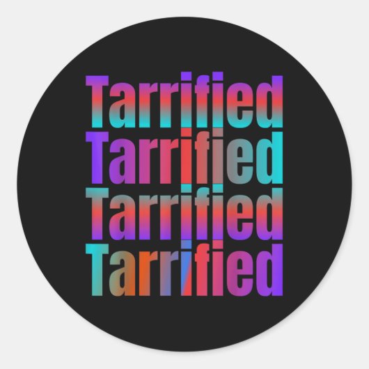 Tarrified Funny Politiek Ronde Sticker (Voorkant)
