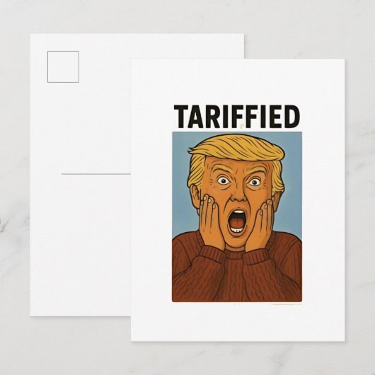 Tarrified Resist Ik sta met pinguïns Aankondigingskaart (Voorkant / Achterkant)