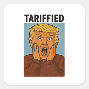 Tarrified Resist Ik sta met pinguïns Vierkante Sticker