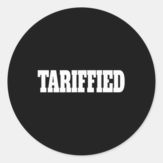 Tarrified Trump tariefantitarief 2 Ronde Sticker (Voorkant)