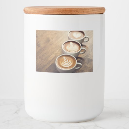 tarros de comidas decápsulas de café voedselcontainer etiket (Voorkant)
