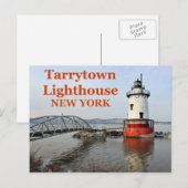 Tarrytown Lighthouse, Briefkaart van New York (Voorkant / Achterkant)