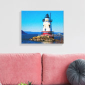 Tarrytown Lighthouse Canvas Afdruk (Insitu (Woonkamer))