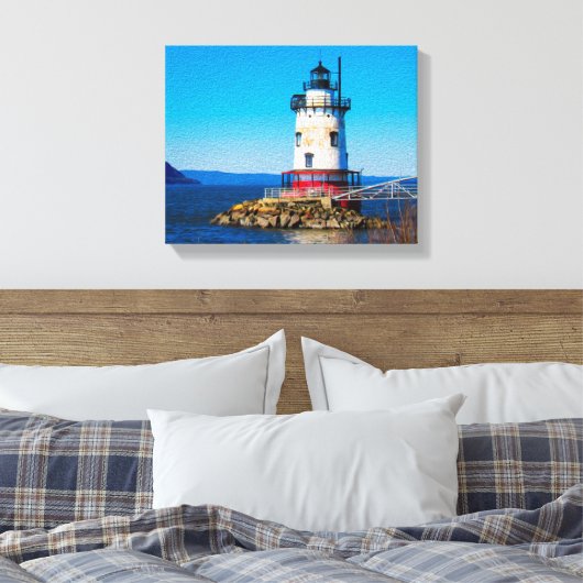 Tarrytown Lighthouse Canvas Afdruk (Insitu (Slaapkamer))