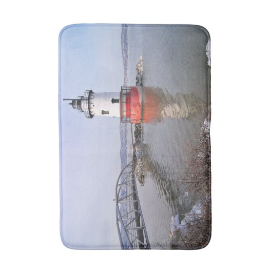 Tarrytown Lighthouse, New York Bath Mat (Voorkant Verticaal)