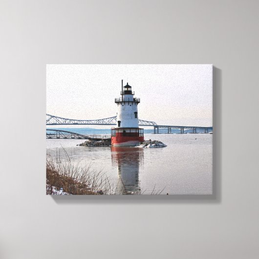 Tarrytown Lighthouse, New York Canvas Print (Voorkant)