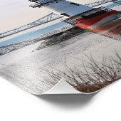 Tarrytown Lighthouse, New York Foto Afdruk (Hoek)