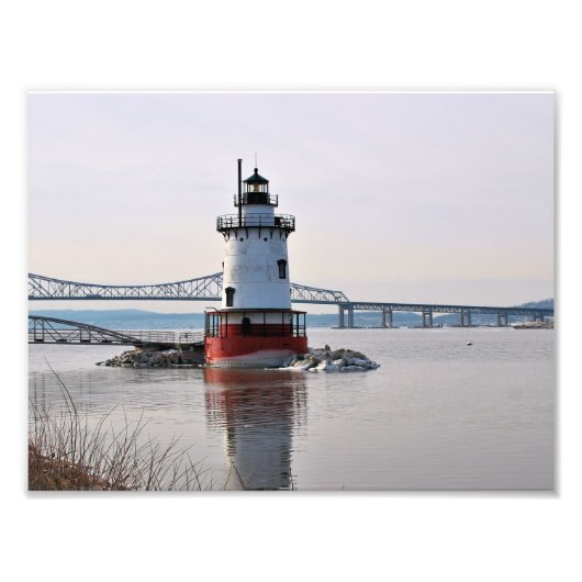 Tarrytown Lighthouse, New York Foto Afdruk (Voorkant)