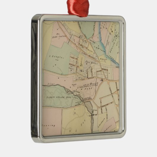 Tarrytown, N Tarrytown, New York Metalen Ornament (Rechts)