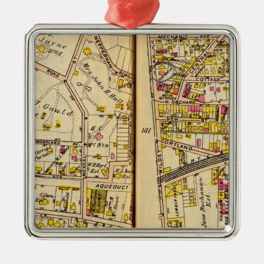 Tarrytown, New York 7 Metalen Ornament (Voorkant)
