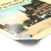 Tarrytown NY-kaartcoördinaten  stijl Foto Afdruk (Hoek)