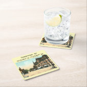 Tarrytown NY-kaartcoördinaten  stijl Kartonnen Onderzetters (Insitu)